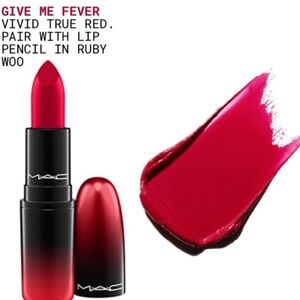 NEW 💄 MAC LOVE ME LE LIPSTICK SHADE “ GIVE ME FEVER “